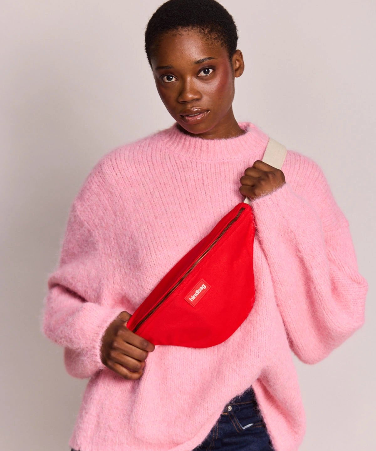 Hindbag - OLIVIA Bauchtasche • Karminrot - ROSA ECK
