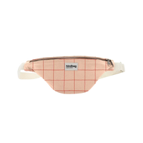 Hindbag - OLIVIA Bauchtasche • Karo Rosé / Rot - Bauchtasche - ROSA ECK
