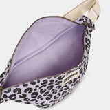 Hindbag - OLIVIA Bauchtasche • Leopard Flieder - ROSA ECK