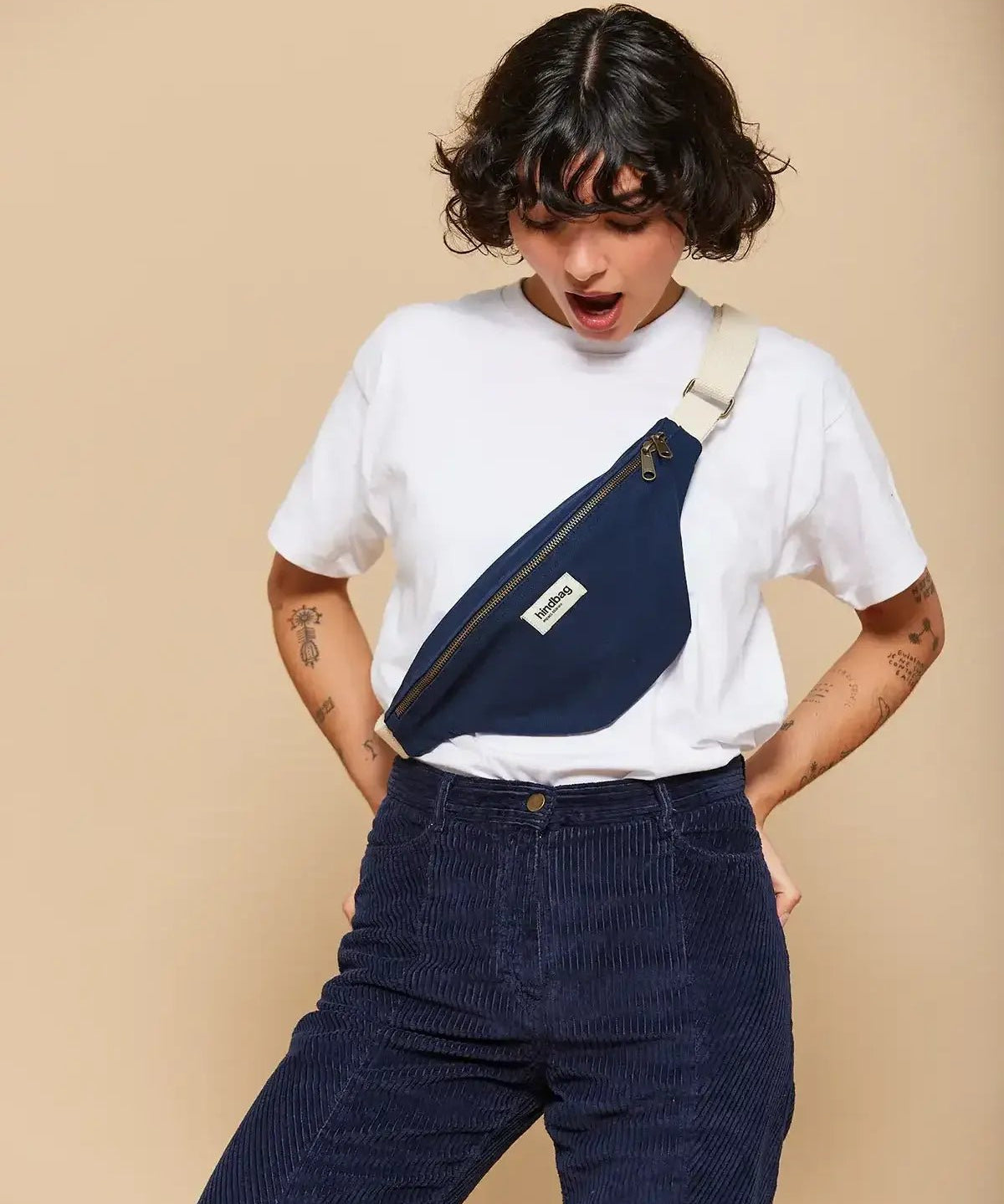 Hindbag - OLIVIA Bauchtasche | Navy - Bauchtasche - ROSA ECK Concept Store