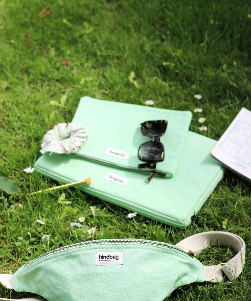 Hindbag - OLIVIA Bauchtasche Pastellgrün - ROSA ECK - Pastel vert, ,