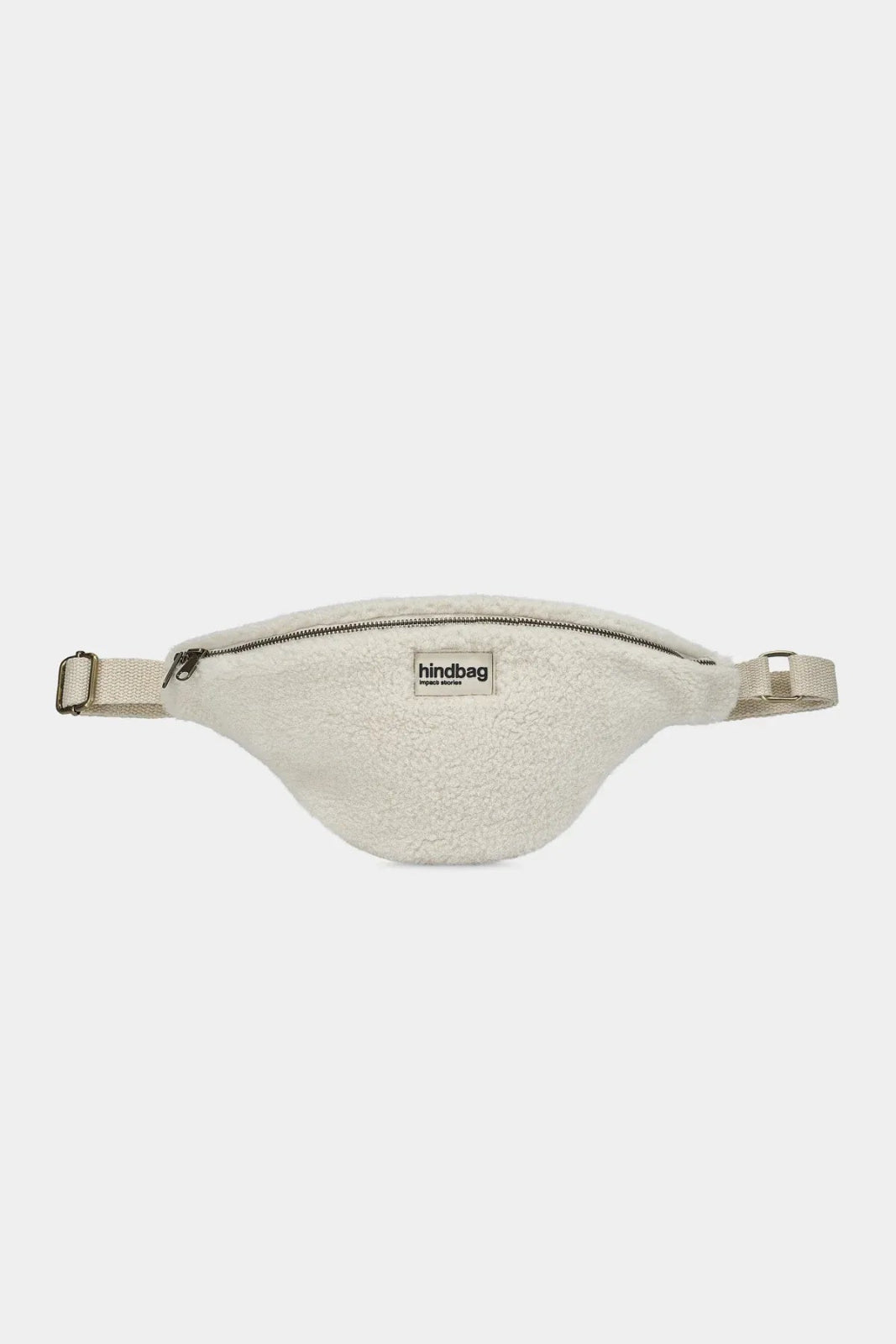 Hindbag - OLIVIA Bauchtasche • Teddy Weiß - Bauchtasche - ROSA ECK