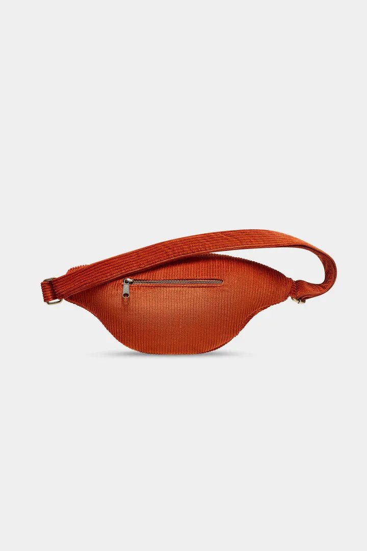 Hindbag - SASHA Bauchtasche • Cord Ziegelrot - Bauchtasche - ROSA ECK