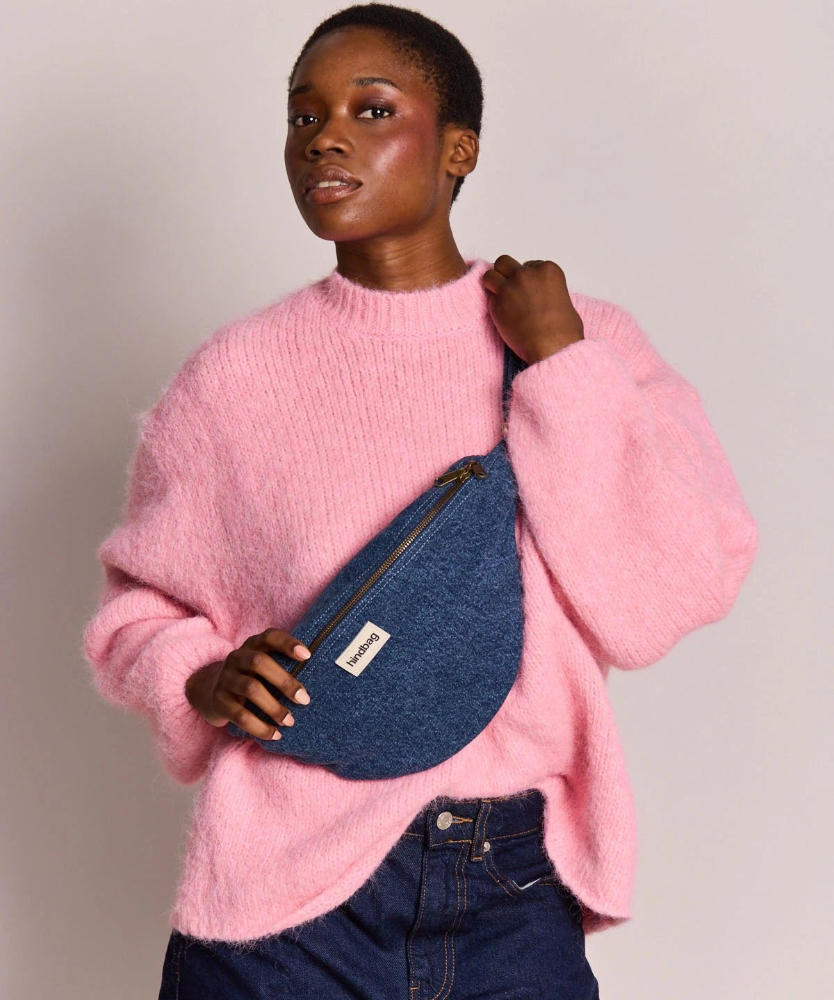 Hindbag - SASHA Bauchtasche • Denim Dunkelblau - ROSA ECK