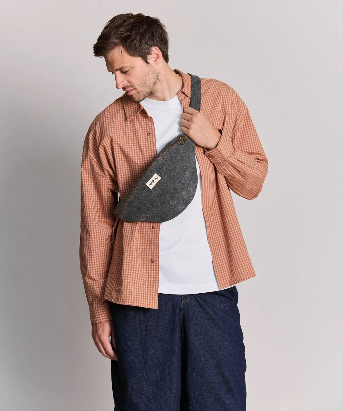 Hindbag - SASHA Bauchtasche • Denim Dunkelgrau - ROSA ECK
