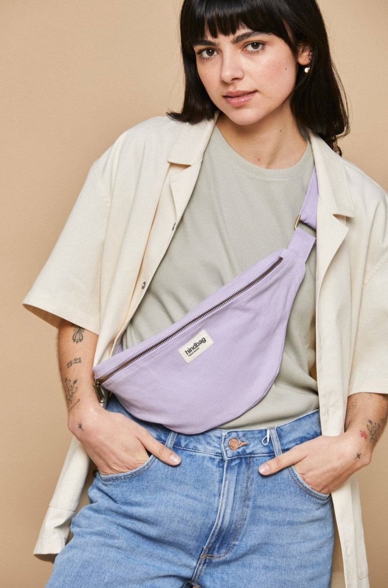 Hindbag - SASHA Bauchtasche Flieder - ROSA ECK - Flieder, Lilas,