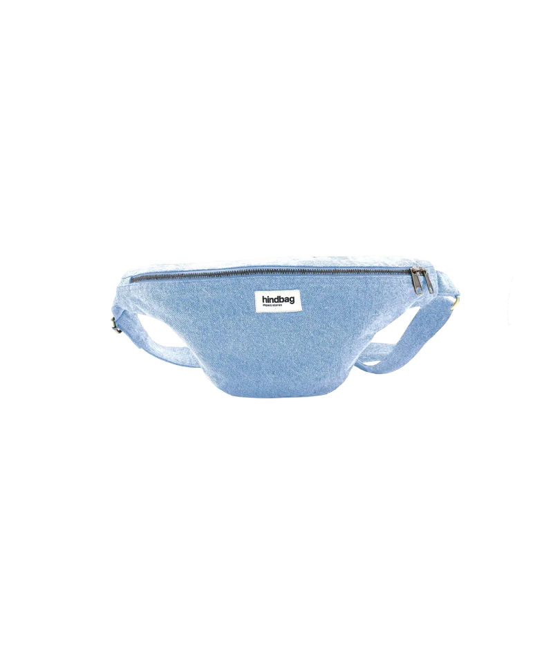 Hindbag - SASHA Bauchtasche Jeans Blau - ROSA ECK - Blau, Denim bleu,
