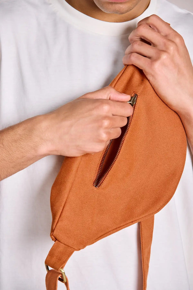 Hindbag - SASHA Bauchtasche Siena - ROSA ECK - Sienne, ,