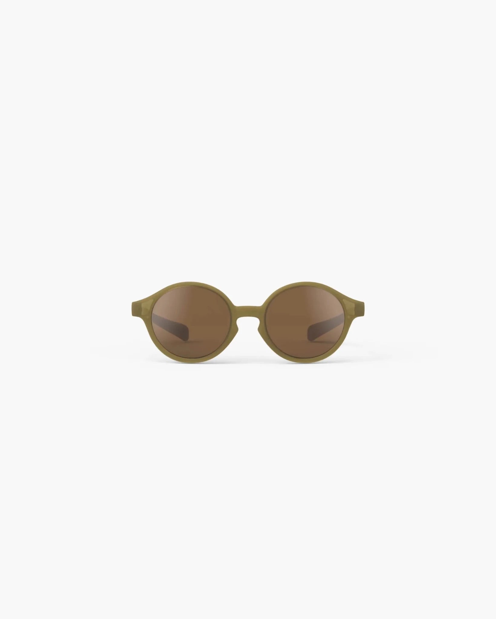IZIPIZI - d BABY Kinder - Sonnenbrille (0–3 Jahre) • Glossy Kaki - ROSA ECK