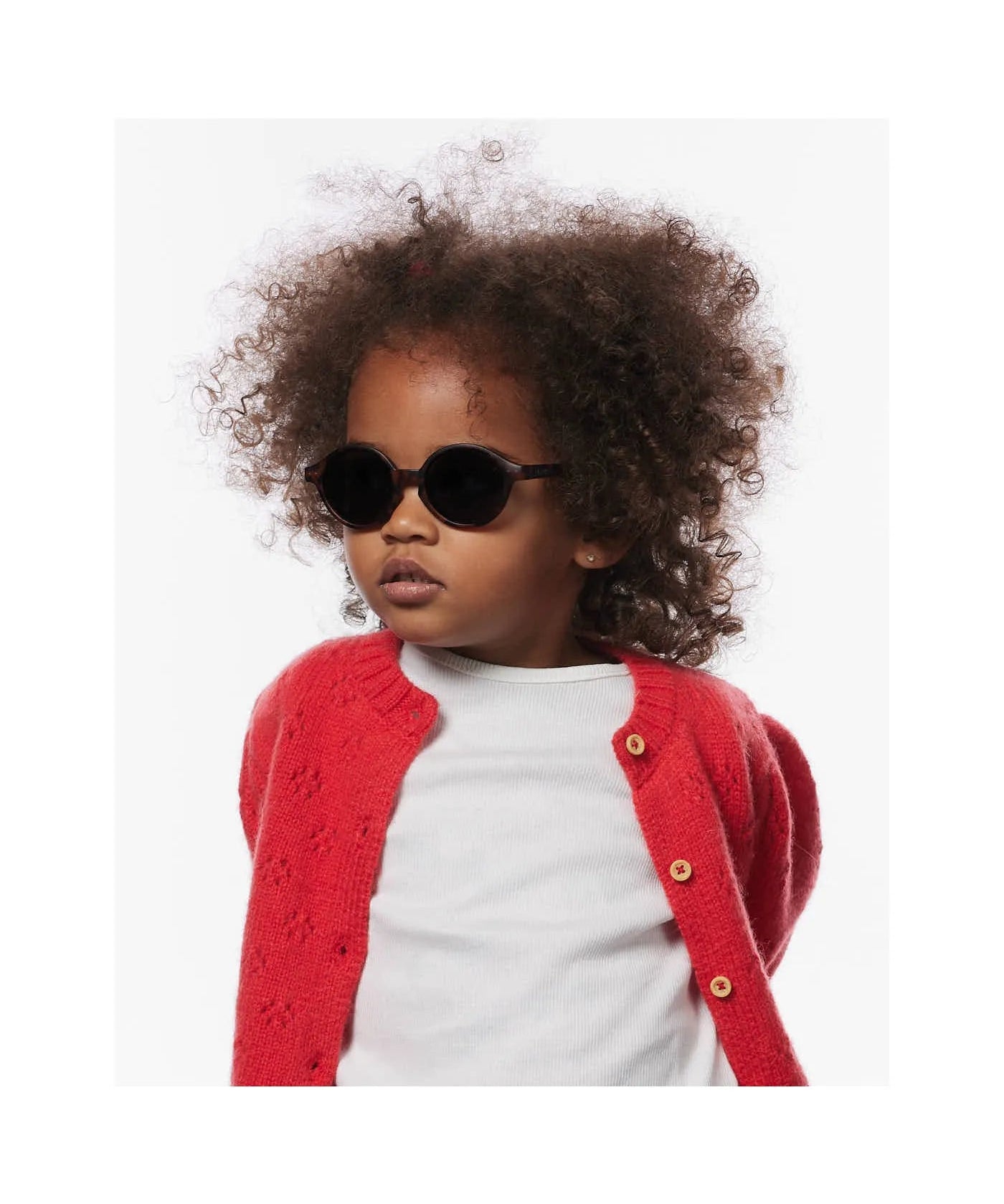 IZIPIZI - d BABY Kinder - Sonnenbrille (0–3 Jahre) • Tortoise - ROSA ECK
