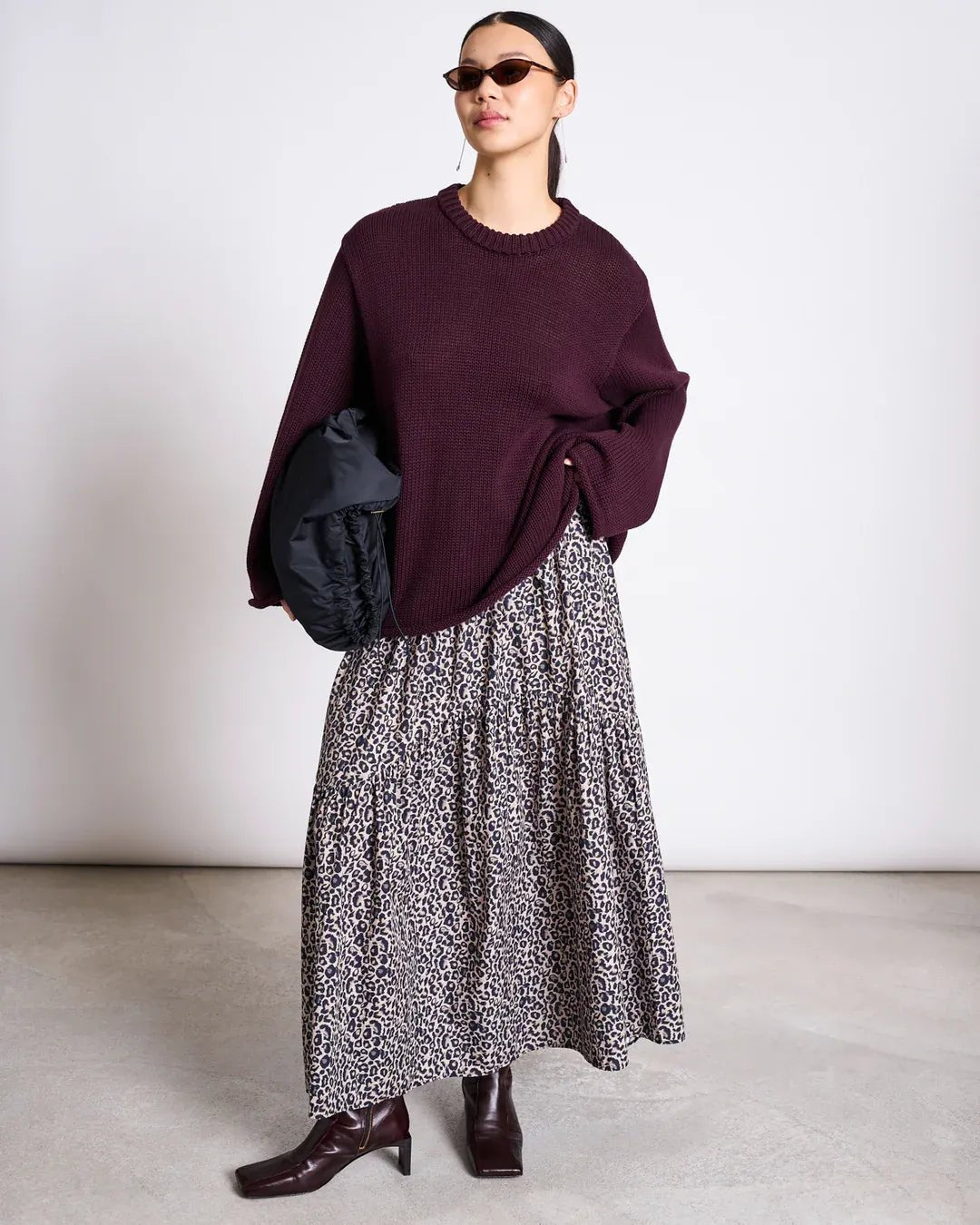 JAN ‘N JUNE - ALCA Stufen - Maxirock • Leo Print - ROSA ECK Concept Store