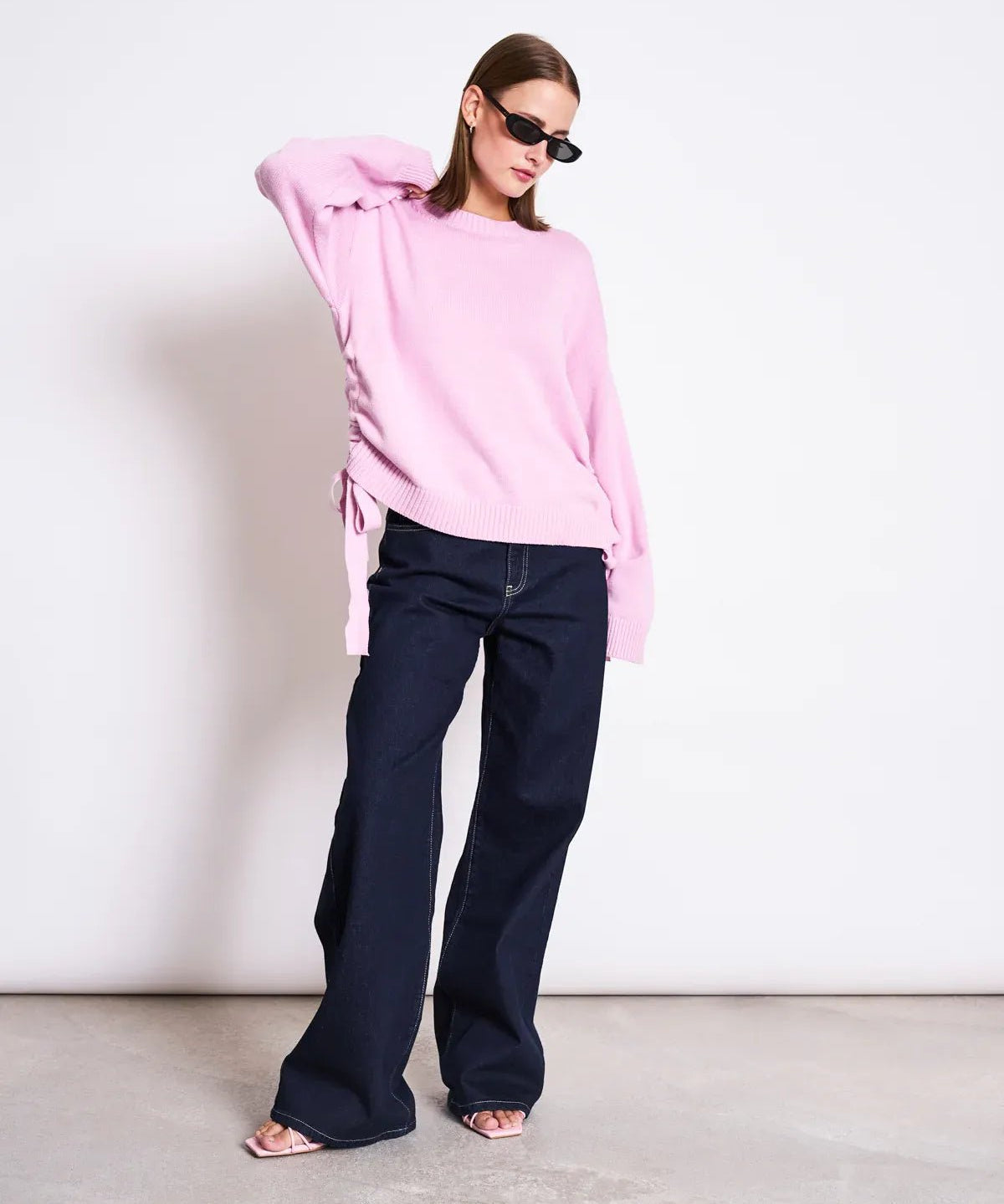 JAN ’N JUNE - CAPER Tie Sweater • Light Orchid - ROSA ECK