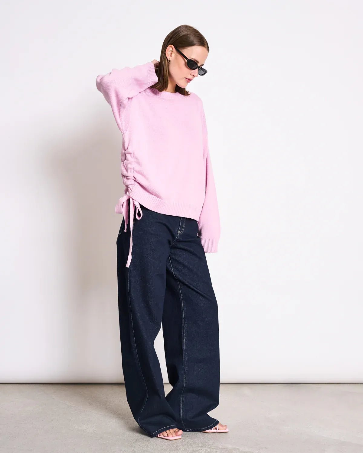 JAN ’N JUNE - CAPER Tie Sweater • Light Orchid - ROSA ECK