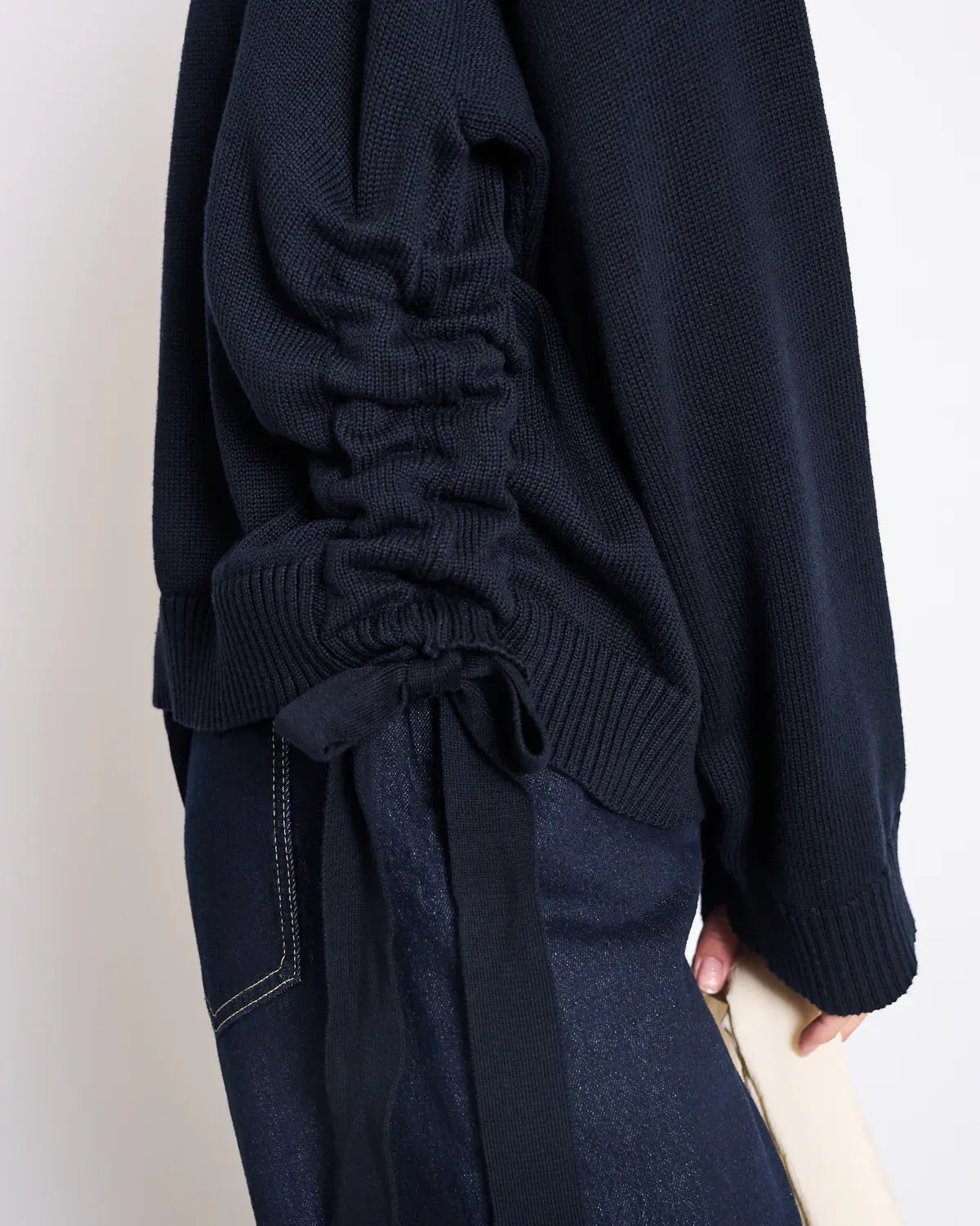 JAN ’N JUNE - CAPER Tie Sweater • Nightfall - ROSA ECK