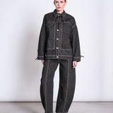 FINA Jeansjacke • Dark Leo Print