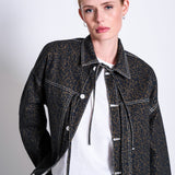 FINA Jeansjacke • Dark Leo Print