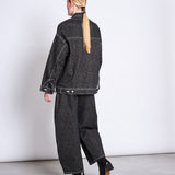 FINA Jeansjacke • Dark Leo Print