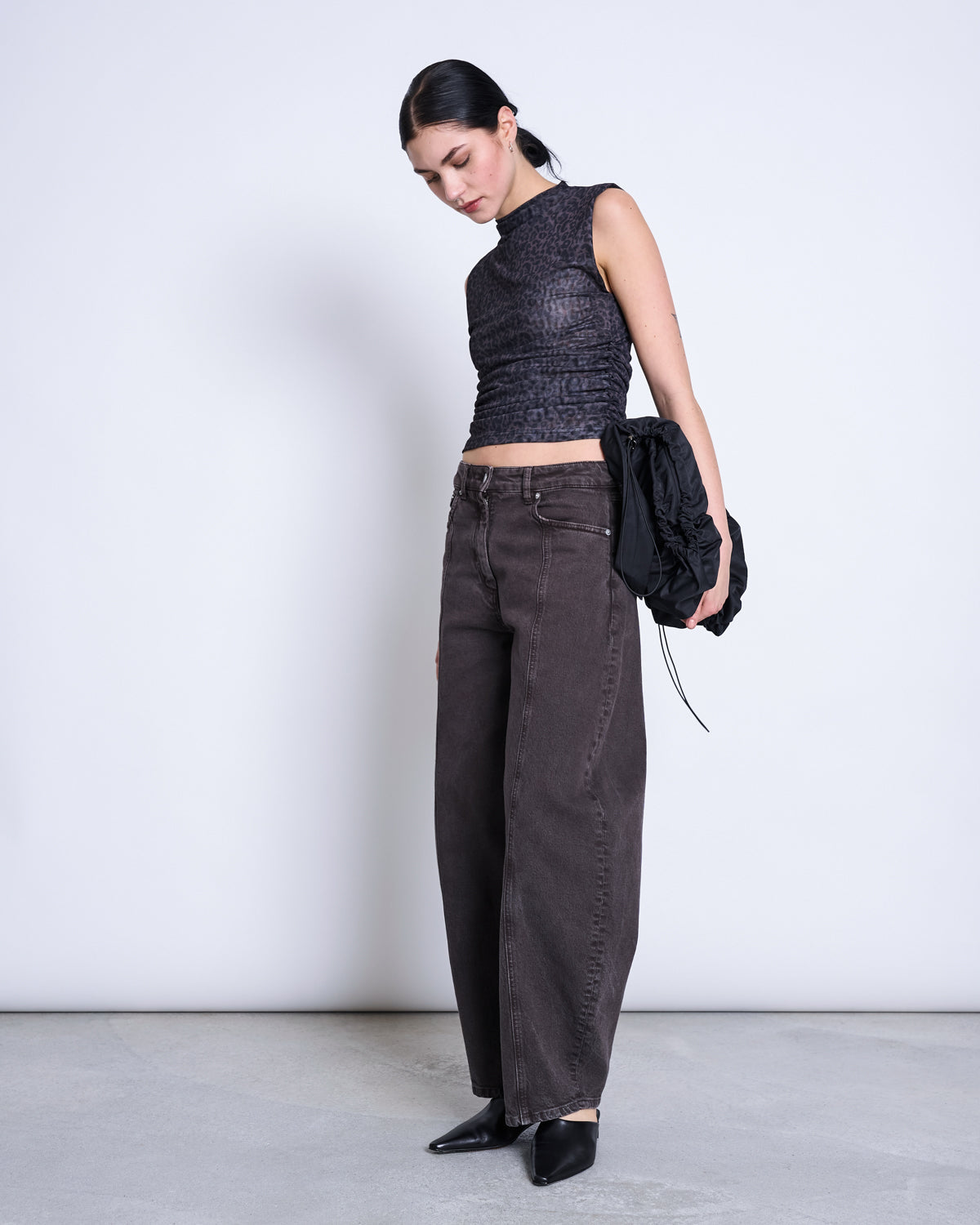 LAGUNA Mesh-Top • Dark Leo Print
