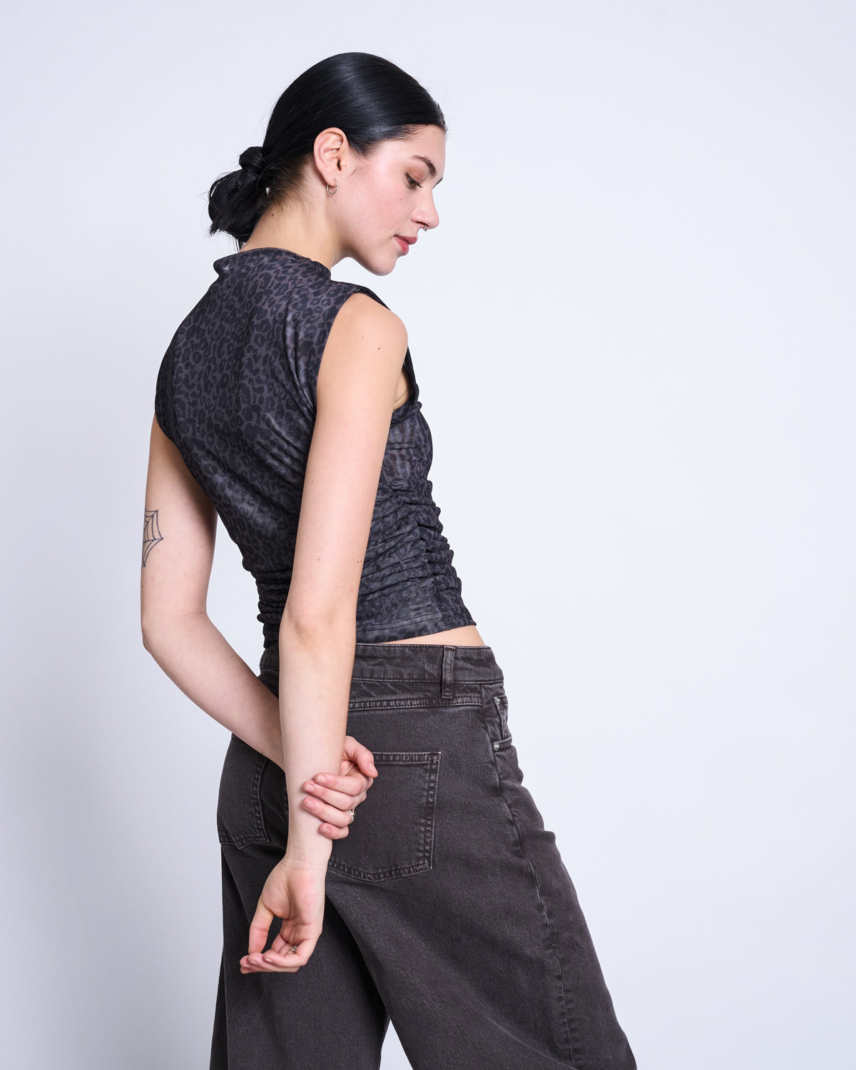 LAGUNA Mesh-Top • Dark Leo Print