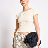 JAN 'N JUNE - REN T-Shirt • Buttermilk - ROSA ECK