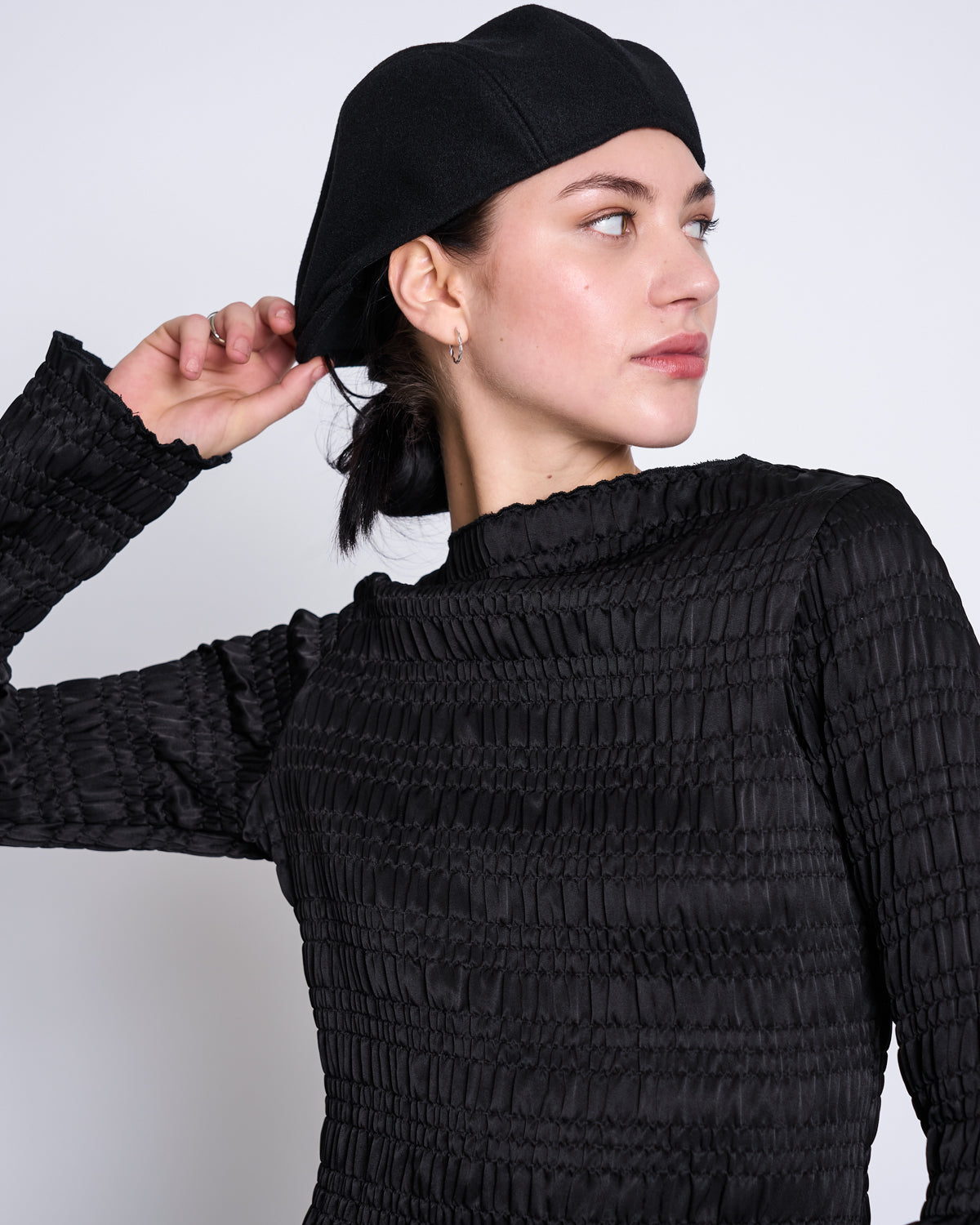 SENNA Smock-Longsleeve • Black