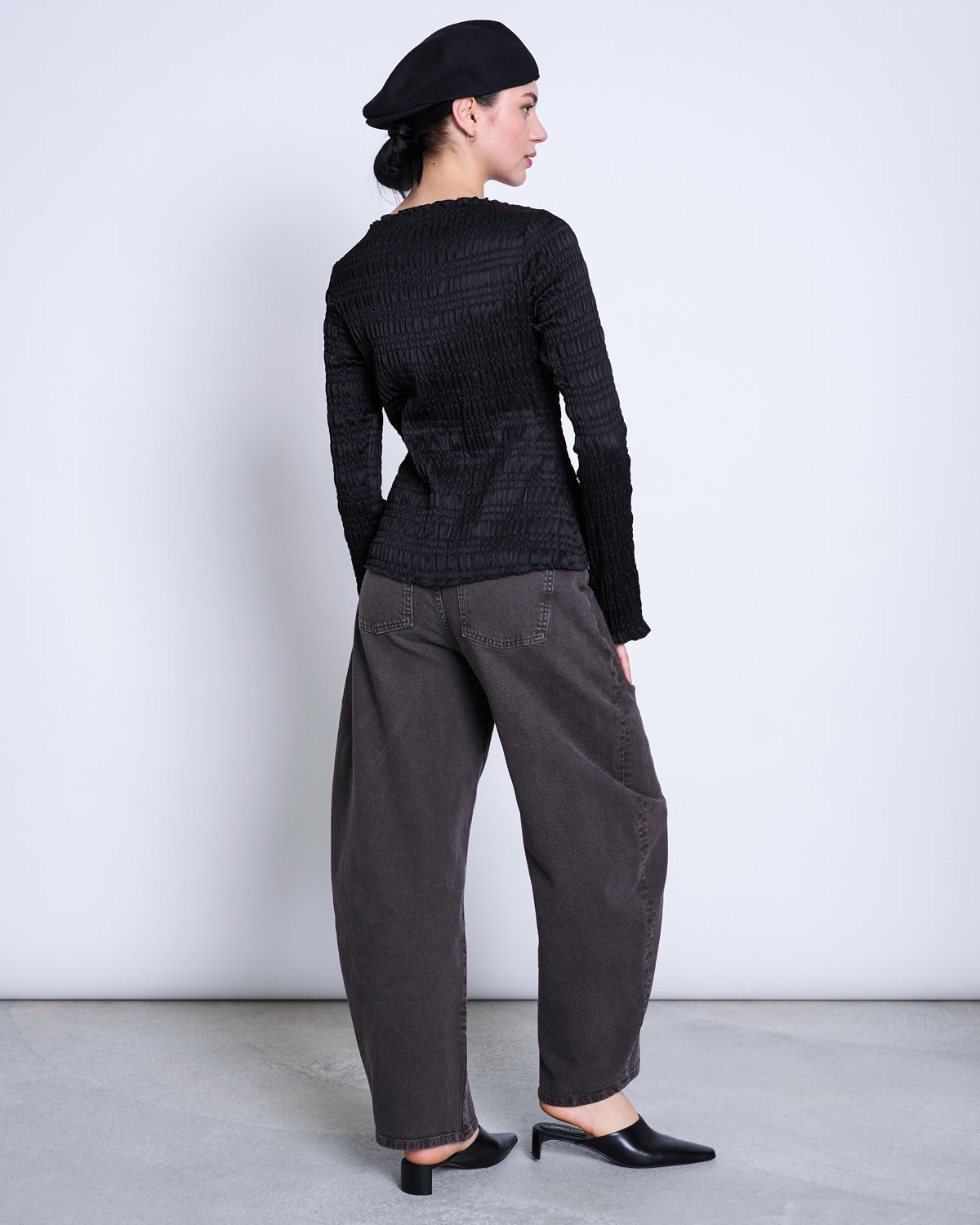 SENNA Smock-Longsleeve • Black