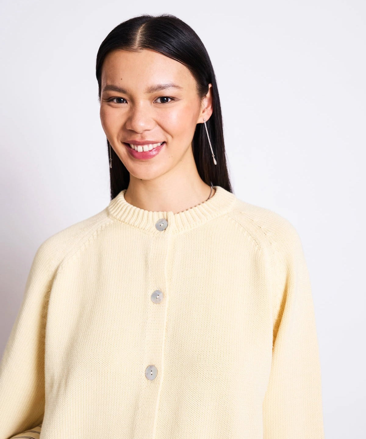 JAN 'N JUNE - SIVIA Strickjacke • Buttermilk - ROSA ECK