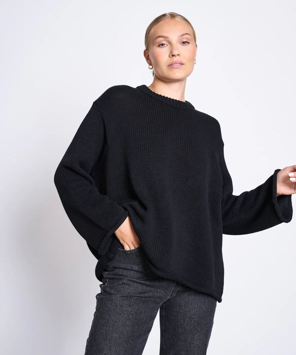 JAN ’N JUNE - SONA Strickpullover • Black - ROSA ECK