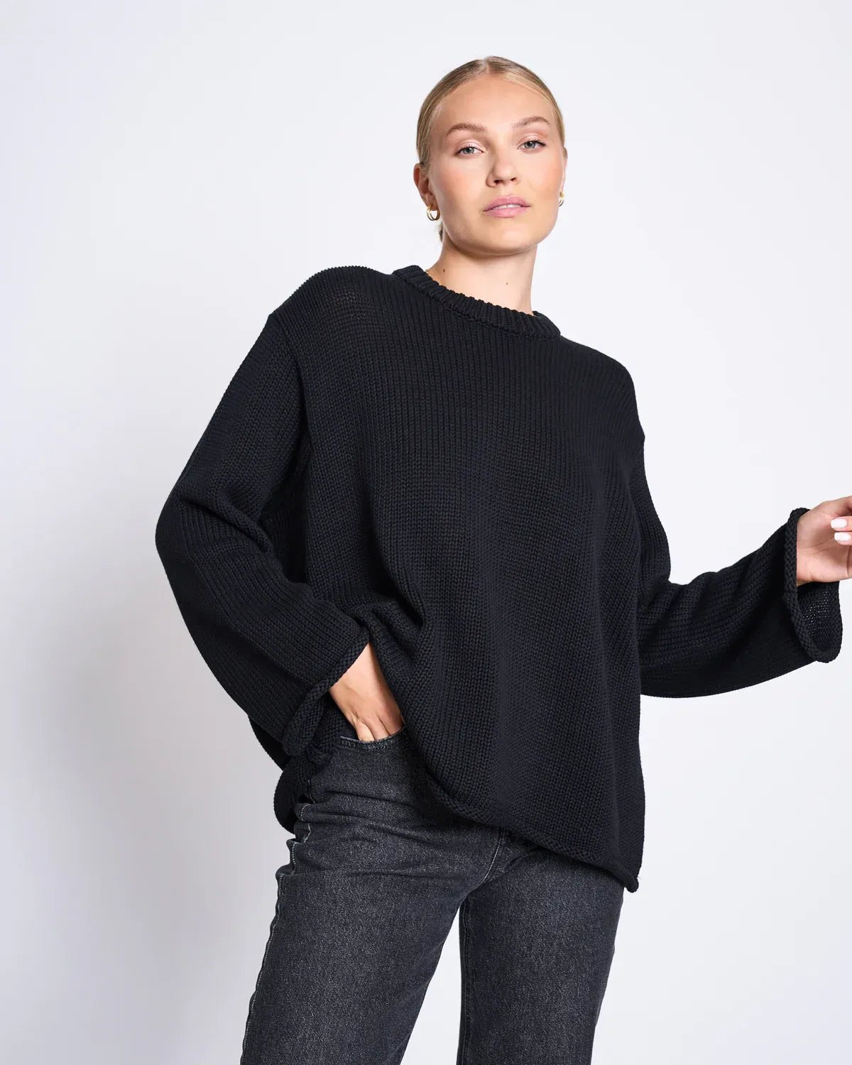 JAN ’N JUNE - SONA Strickpullover • Black - ROSA ECK