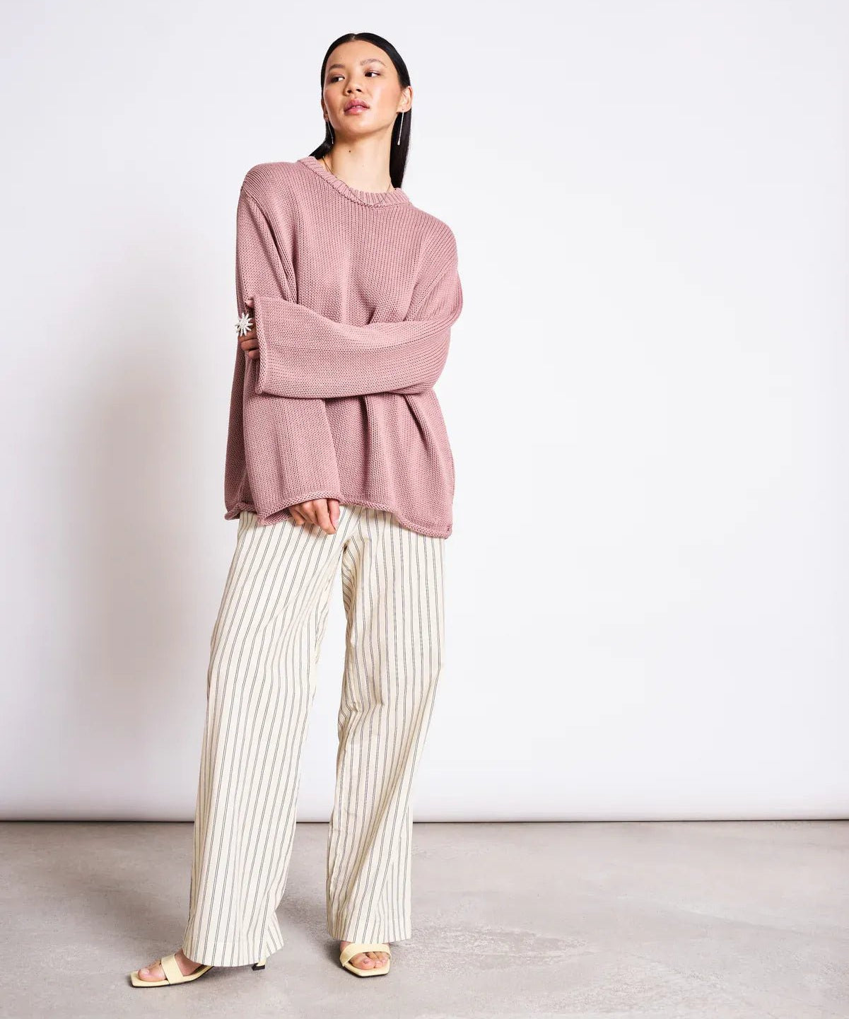 JAN ’N JUNE - SONA Strickpullover • Mauve - ROSA ECK