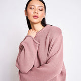 JAN ’N JUNE - SONA Strickpullover • Mauve - ROSA ECK