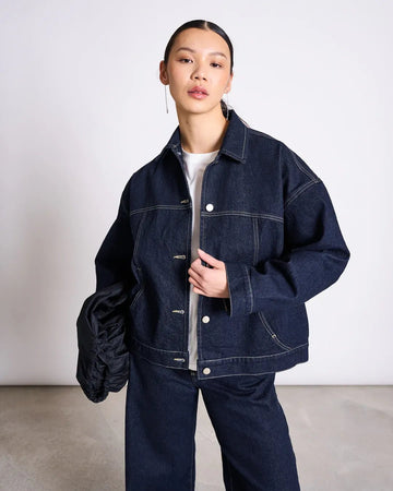 JAN ‘N JUNE - VILME Jeansjacke Relaxed • Dunkelblau - Jacke - ROSA ECK Concept Store