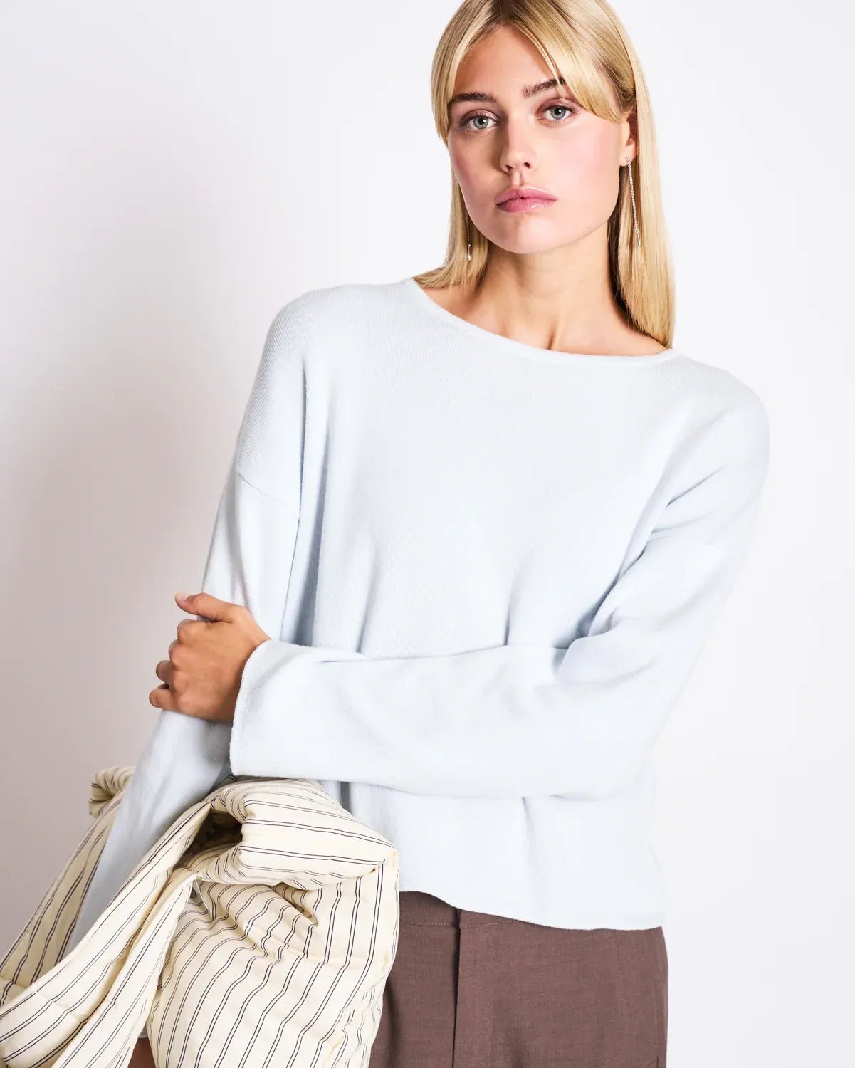 JAN ’N JUNE - WILLIAMSBURG Strickpullover • Ice Blue - ROSA ECK