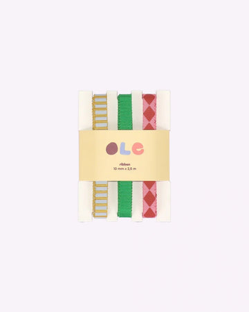 Kado Design - Geschenkband - Set • stripe · plain · diamond - Geschenkverpackung - ROSA ECK