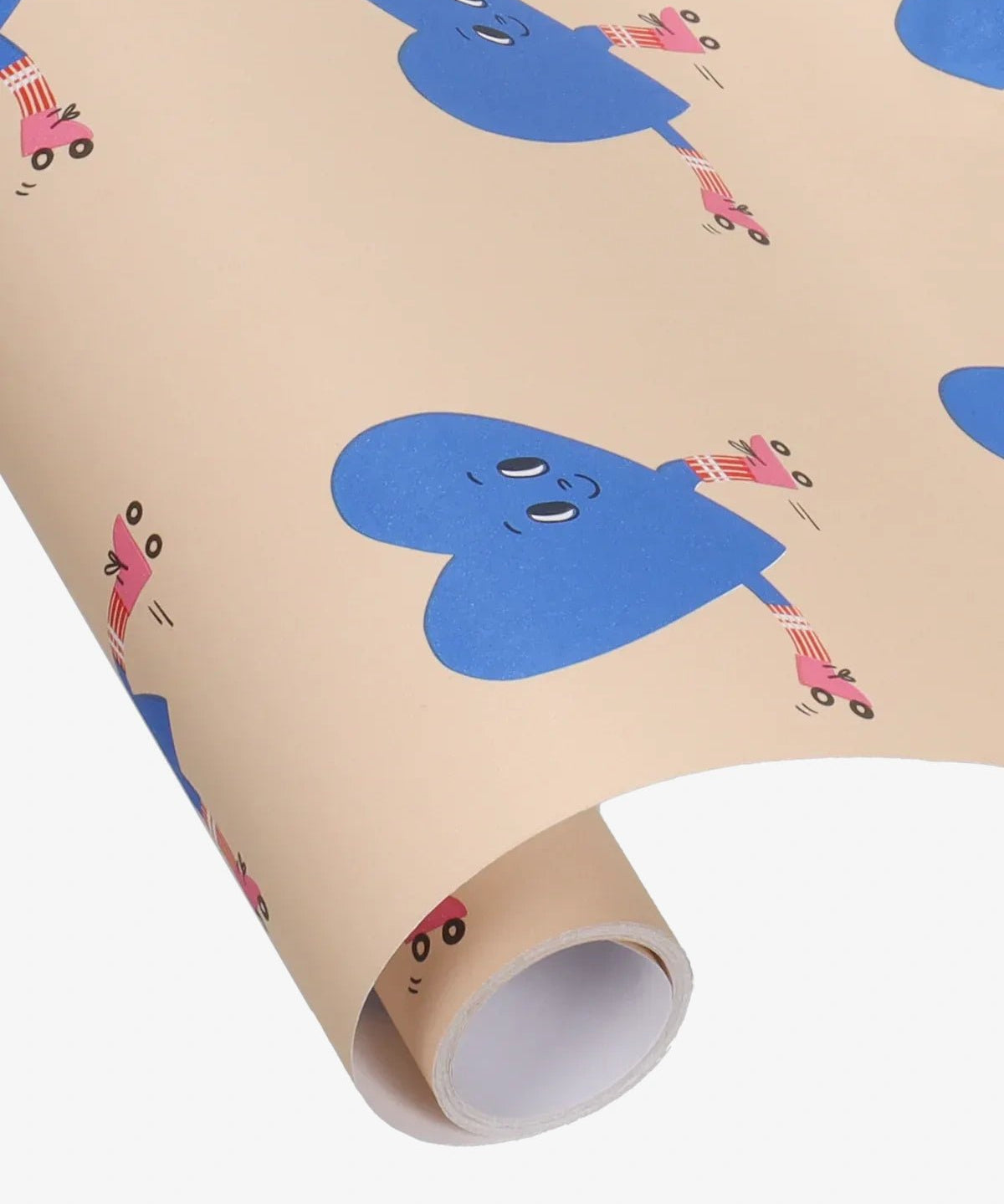 Kado Design - Geschenkpapier - Rolle • Herzen (Marii Sore) - ROSA ECK