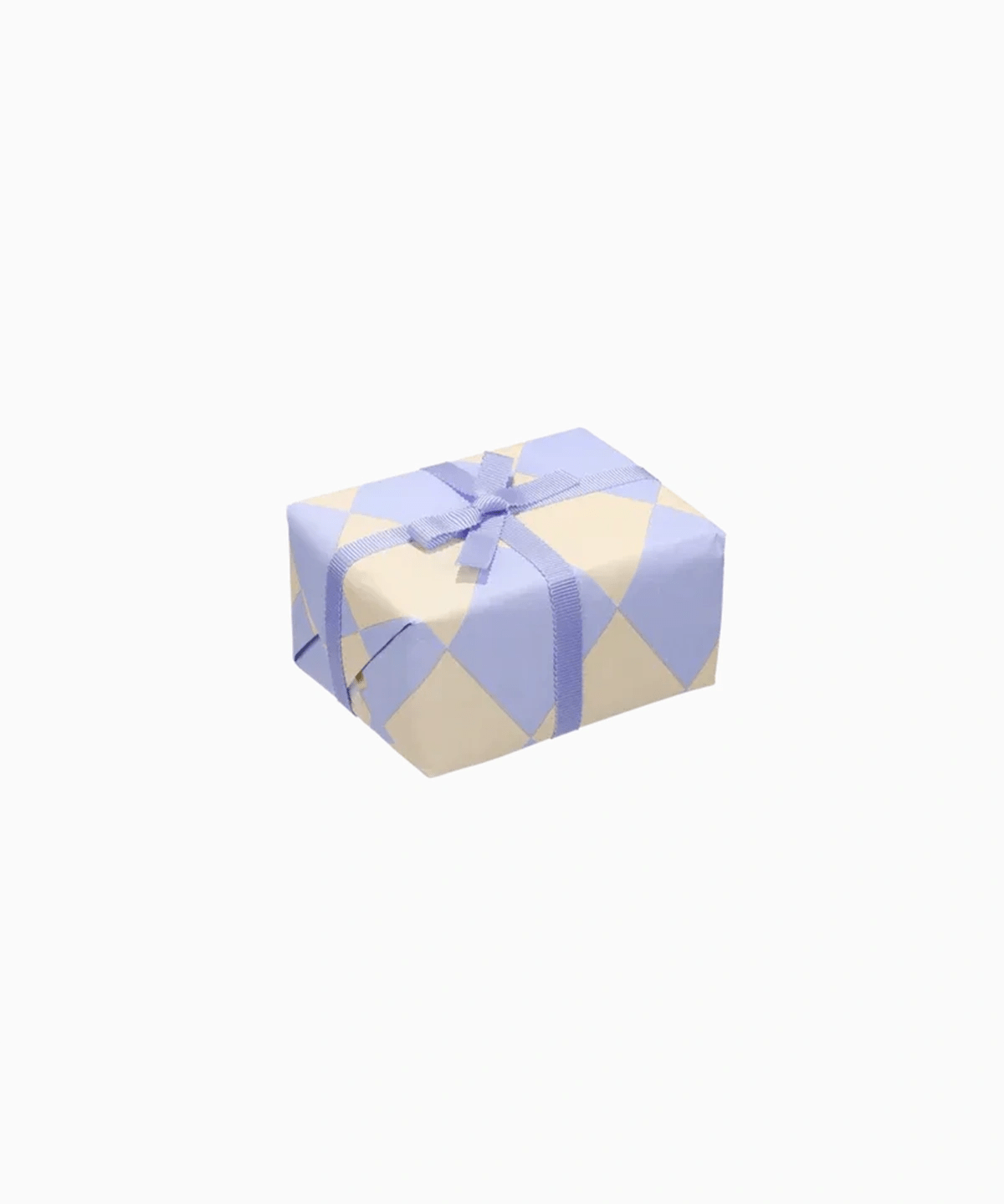 Kado Design - Geschenkpapier - Rolle • Kariert Hellblau/Buttergelb - Geschenkverpackung - ROSA ECK