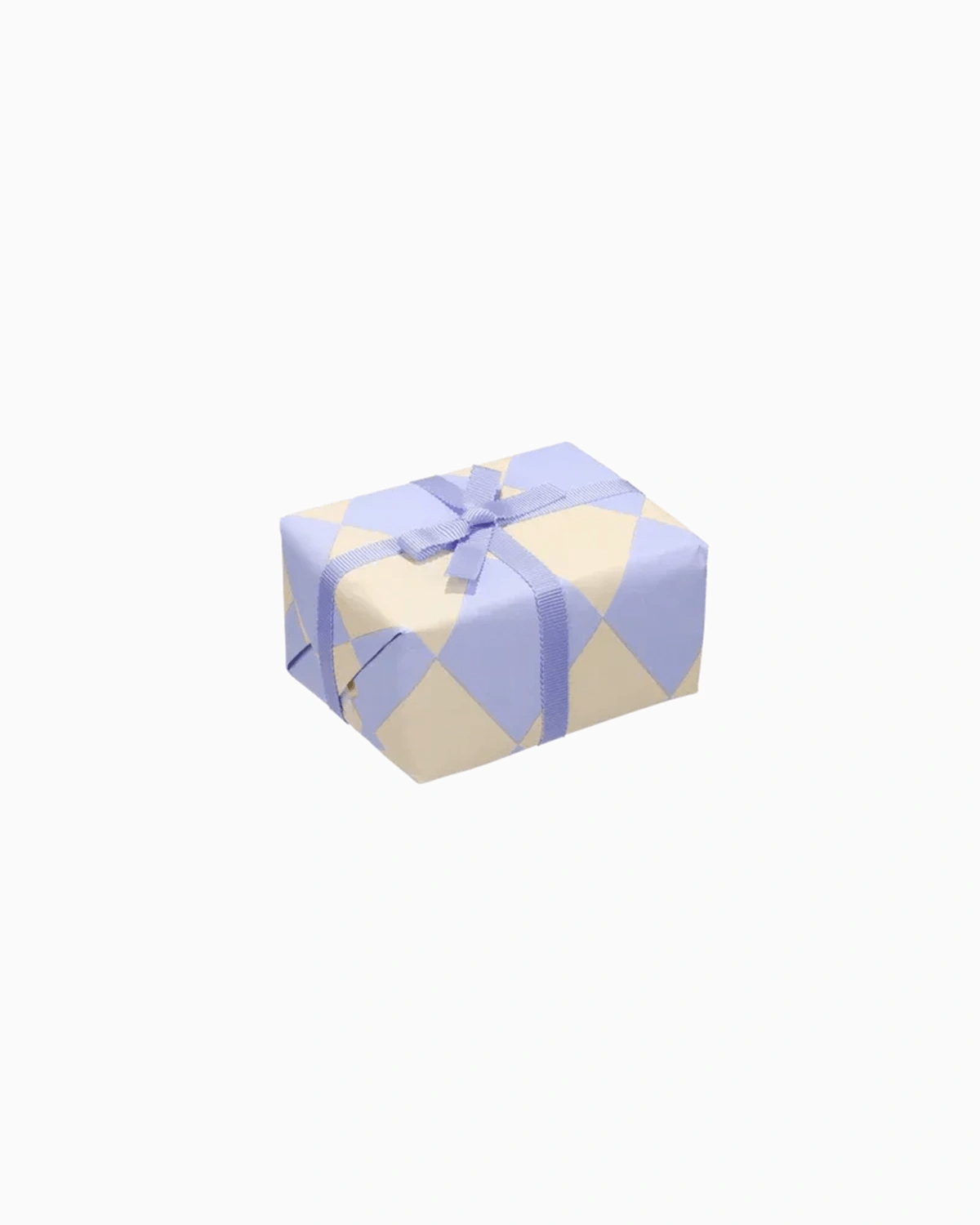 Kado Design - Geschenkpapier - Rolle • Kariert Hellblau/Buttergelb - Geschenkverpackung - ROSA ECK