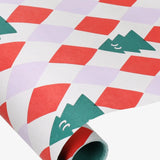Kado Design - Geschenkpapier-Rolle • Tannenbäume (Anne Pascal) - ROSA ECK