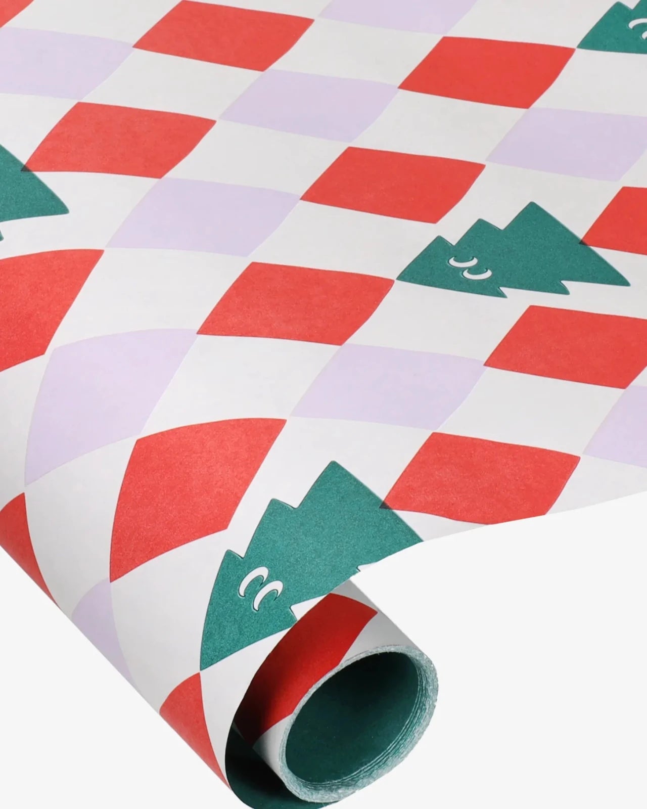 Kado Design - Geschenkpapier-Rolle • Tannenbäume (Anne Pascal) - ROSA ECK