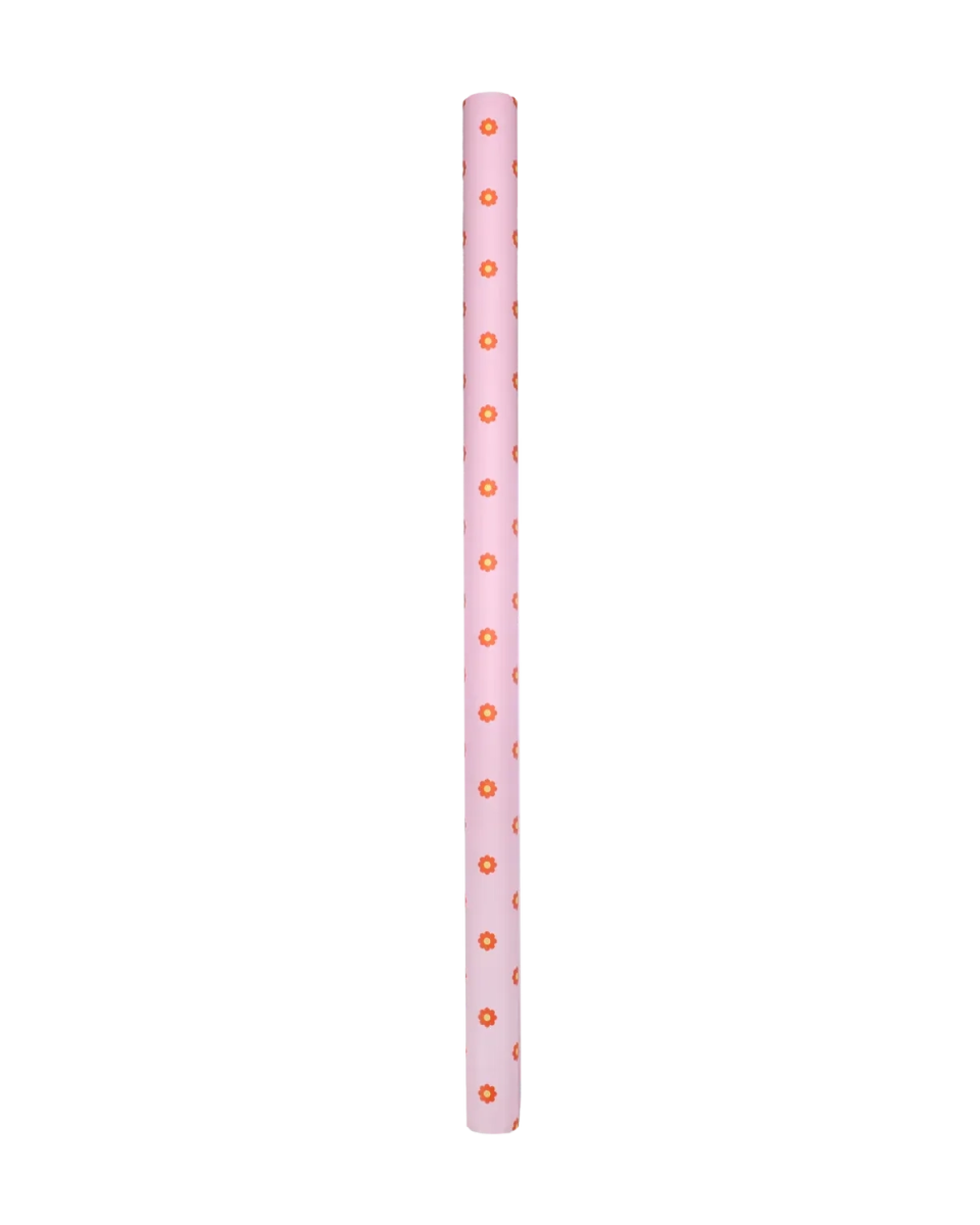 Kado Design - Geschenkpapier • Rosa mit Blumenmuster - Geschenkpapier - ROSA ECK Concept Store