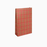 Kado Design - Geschenktüte mit Boden • Braun/Rosa/Rot - Geschenkverpackung - ROSA ECK