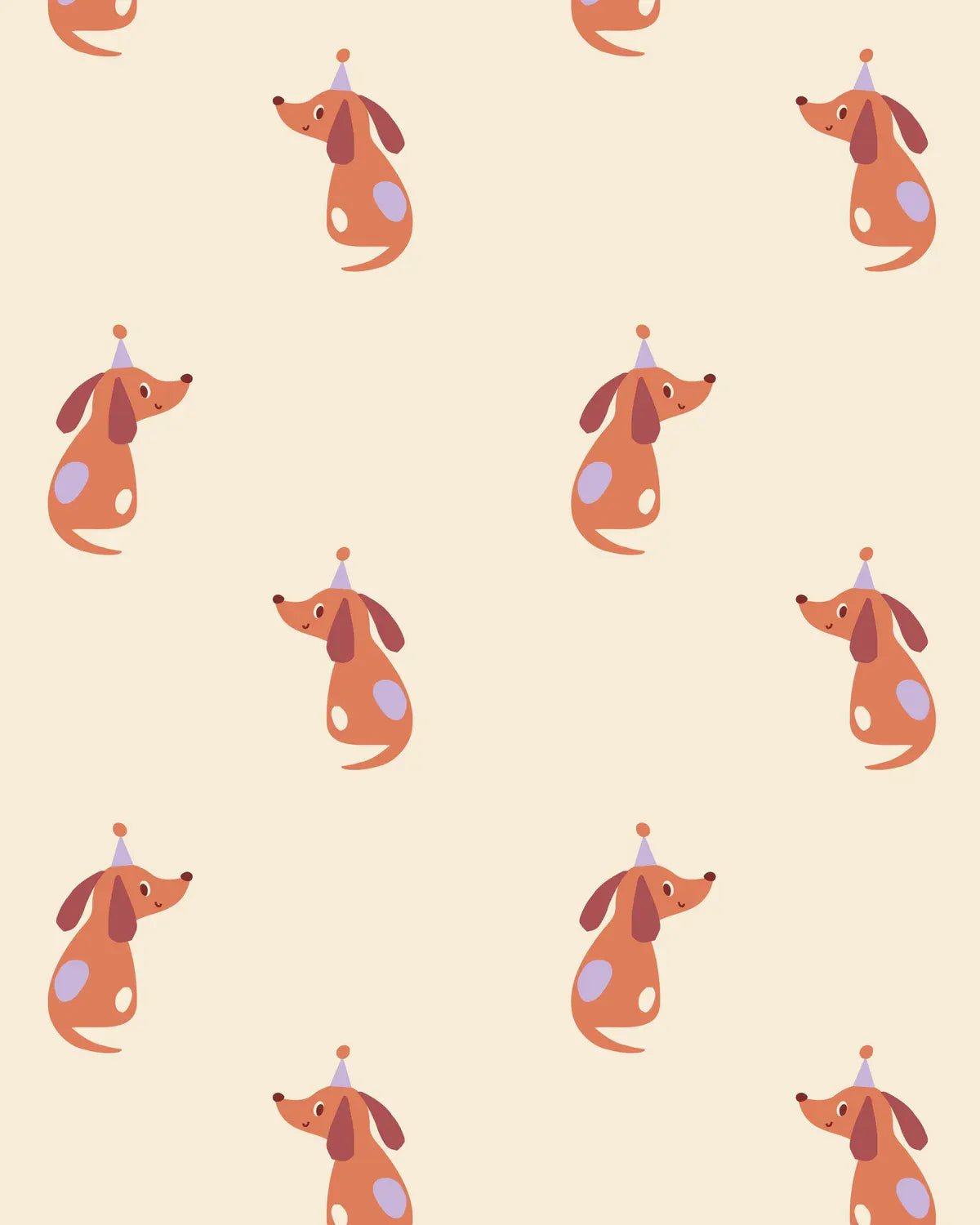 Kado Design - Geschenktüte mit Boden • Party Dog (by Anne Pascal) - Geschenkverpackung - ROSA ECK