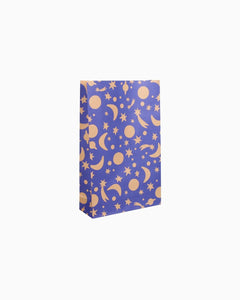 Kado Design - Geschenktüte mit Boden • Sonne, Mond & Sterne - Geschenkverpackung - ROSA ECK