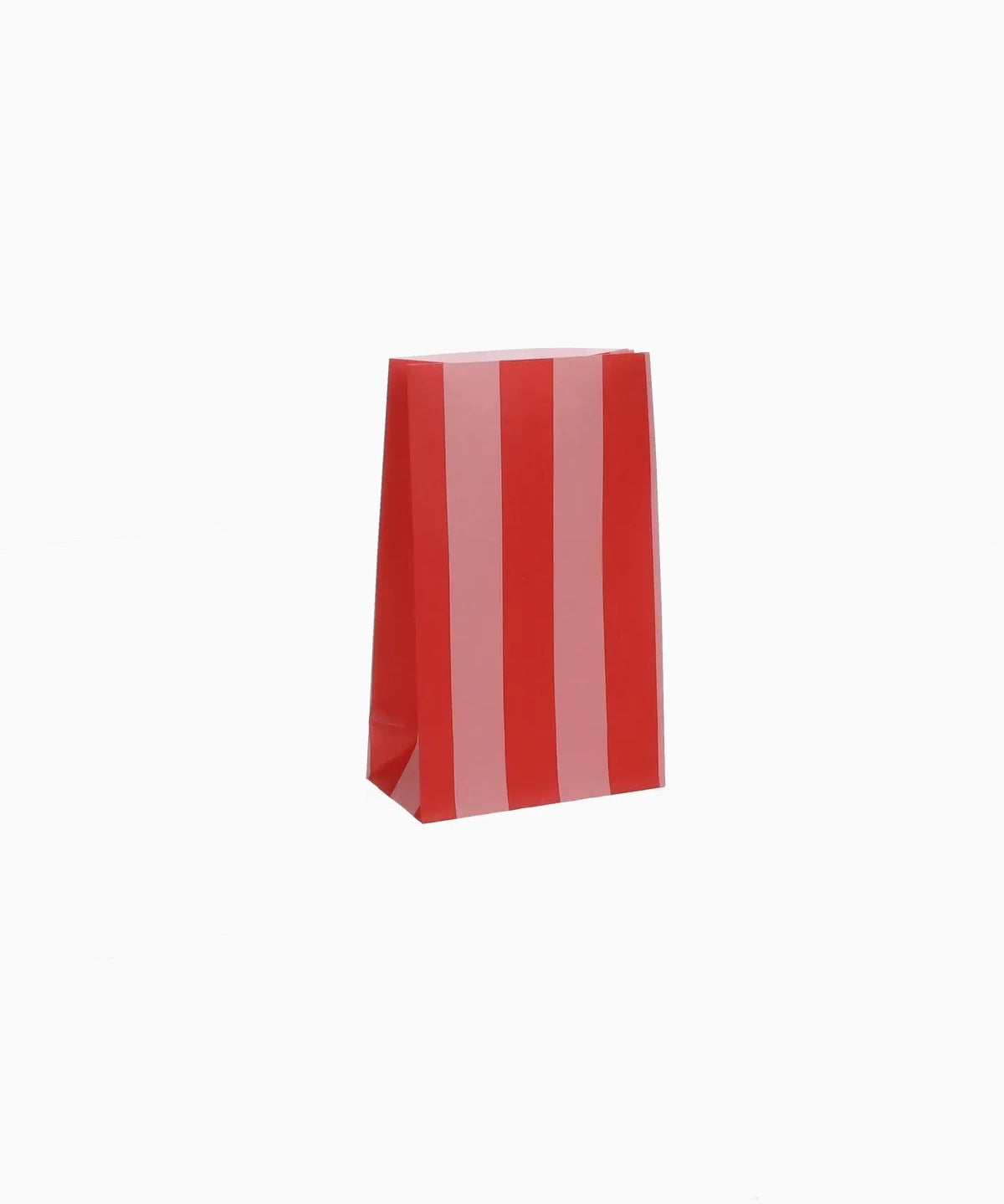 Kado Design - Geschenktüte mit Boden • Streifen Rot/Rosa - Geschenkverpackung - ROSA ECK