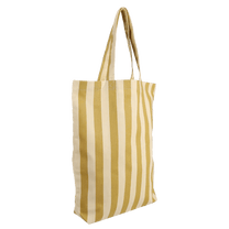Kado Design - Gestreifte Tragetasche aus Baumwolle • Vanille + Seetang - Tasche - ROSA ECK Concept Store