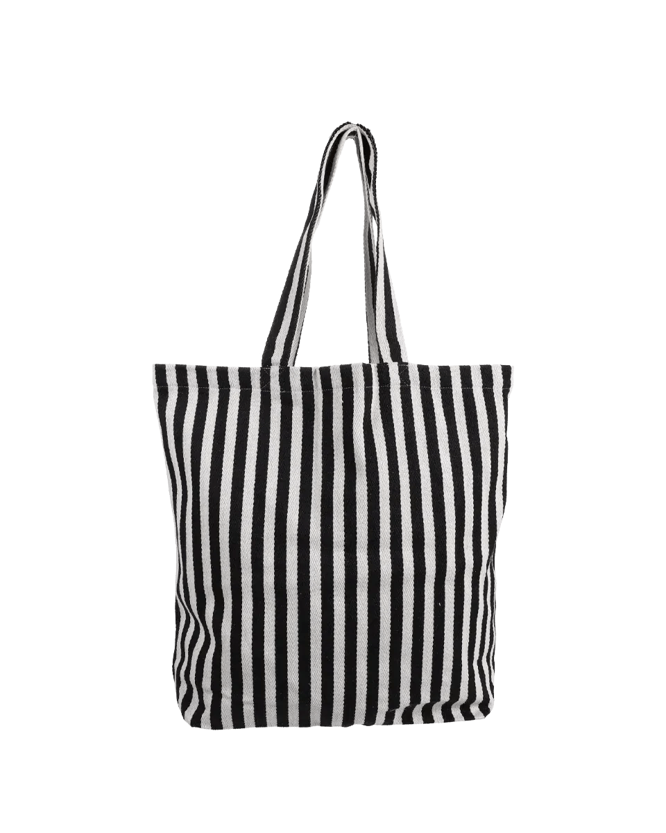 Kado Design - Gestreifte Tragetasche | black - ROSA ECK Concept Store