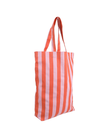 Kado Design - Gestreifte Tragetasche | dolce pink + arancia orange - ROSA ECK Concept Store