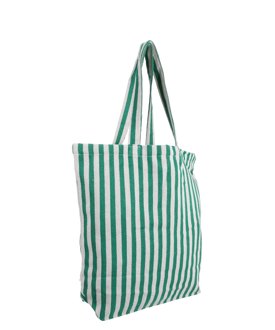 Kado Design - Gestreifte Tragetasche Natur | grass - ROSA ECK Concept Store