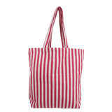 Kado Design - Gestreifte Tragetasche Natur | pink - ROSA ECK Concept Store