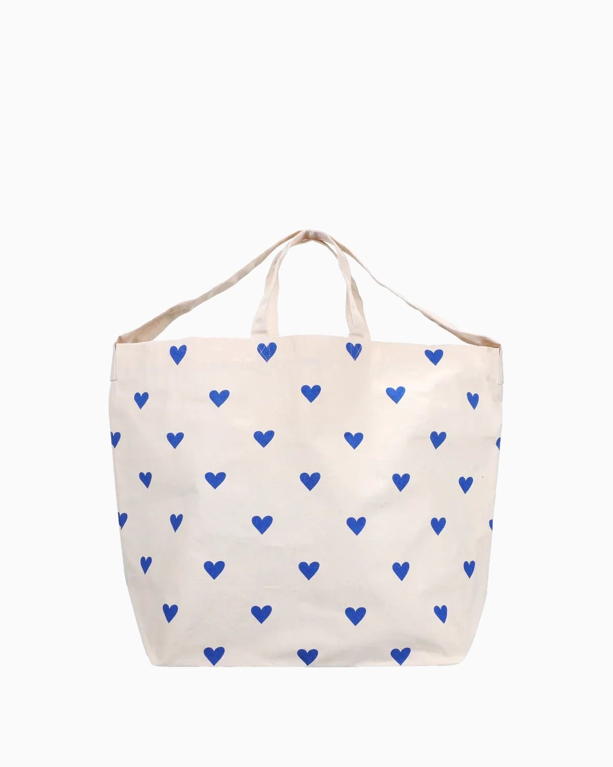 Kado Design - Große Tragetasche • Herzen Blau - Tasche - ROSA ECK